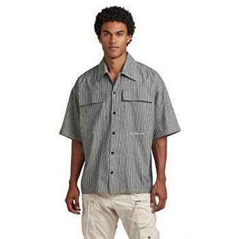 G-star Camicia Boxy Fit Maniche Corte 2 Tasche Rinsed Deck Stripe XL