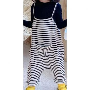 Elastic Waist Sleeveless Jumpsuit for Girls
