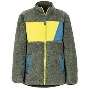 Boys’ Roland Fleecejacke in Crocodile/Citronelle, XS-Size
