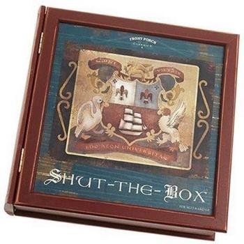 Sealed SHUT-THE-BOX Game, Bookshelf Edition, Front Porch Classics NEW!