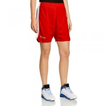 Spalding Damen‑Kurzschläger-Shorts 4her II – Rot/Weiß, XL