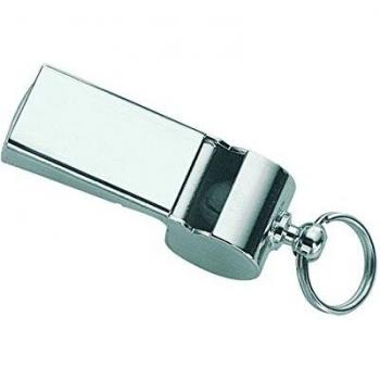 Bundesligapfeife, Messing vernickelt, laut