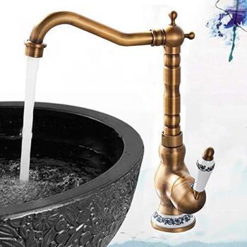 Mitigeur de Salle de Bains Cuivre Antique