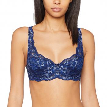 Triumph Amourette Charm WHP Sujetador con aro, Relleno y Talla 90B, Azul Oscuro