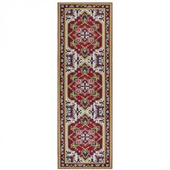 Antique Red Runner Rug, 80 x 240 cm, Polyester