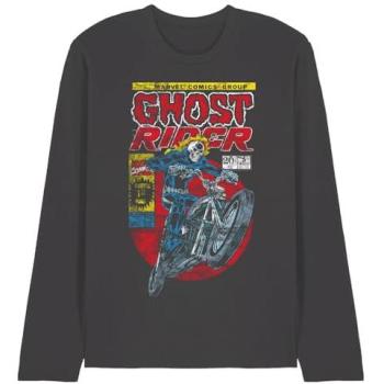 Ghost Rider Marvel Long Sleeve Tee – Grey (Unisex, 2XL)