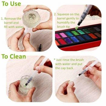 Kit de pinceaux aquarelle 6 pièces