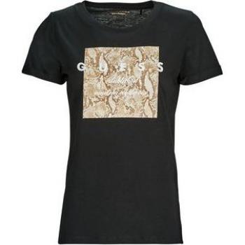 Top a maniche corte con pattern animalistico