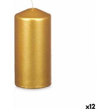 Vela dorado 7 x 15,5 x 7 cm (12 unidades)