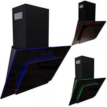 SIA AGE61BL 3 Colour LED Edge Lit Glass Cooker Hood Extractor