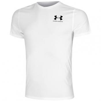 Under Armour T-Shirt Ua Heatgear Fitted Ss-Weiß
