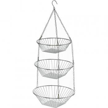 Kela Drahtetagere LOOP – 30 × 30 × 73 cm, chromiert