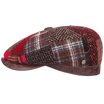 Lierys Carlento Flatcap rot 58 cm für Herren