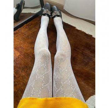 Collants de houlerie transparents avec flocage pour femmes