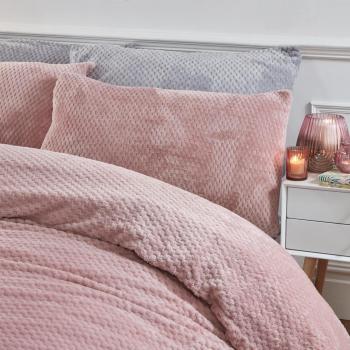 Brentfords Waffle Fleece Duvet Cover Set