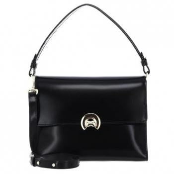 Coccinelle Tote Handtasche aus glänzendem Kalbsleder in Schwarz für Damen