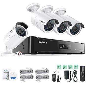 SANNCE Pro 8-Channel PoE CCTV Bundle – Day/Night 2MP Bullet Cameras