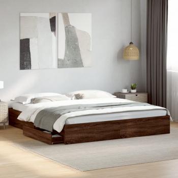 VidaXL Bettgestell 200x200 cm mit praktischen Schubladen