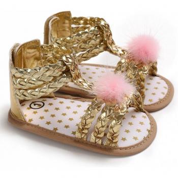 Focusnorm Newborn Girls Soft Sole Sandals