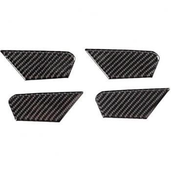 Carbon Fiber Interior Door Bowl Trim for Alfa Romeo Giulia 2017-2019, 4 Pcs