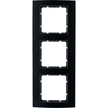 Berker 10133005 Rahmen für Schalter, 3-fach, B.3, Schwarz/Anthrazit