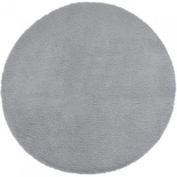 Plüschteppich Felloptik, grau, 80 cm