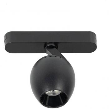 LED Lumaro 48V negro Lindby Ø6.2cm regulable