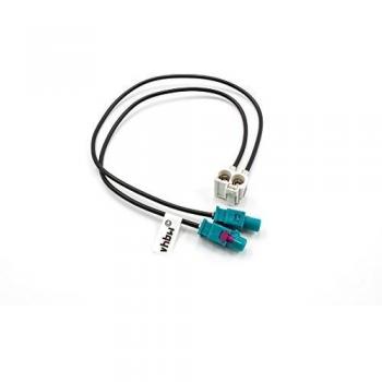 Vhbw Câble Adaptateur d'antenne Double Fakra pour Audi / VW RCD500