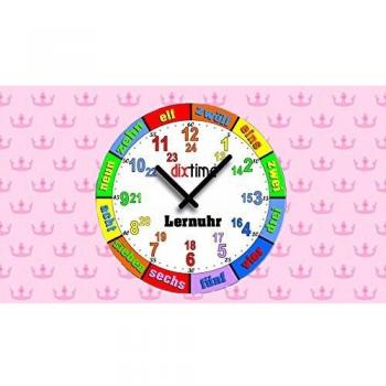 Dixtime 3D-0436 Wanduhr mit leiser Tickfunktion
