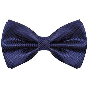 Navy Alizeal Men’s Wedding Bow Tie – Solid Color, Pre‑Tied Polyester