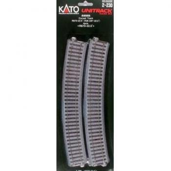 H0 Kato Set Binari Curvi R670 4 Pezzi