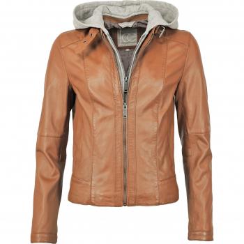 JCC 31021120 Lederjacke Damen – Braun, Größe 38