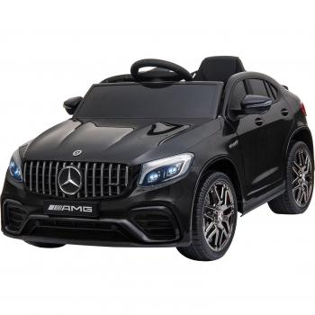 Coche Eléctrico Infantil Mercedes Amg Homcom Con Música + Luces Negro 55X115x70 Cm