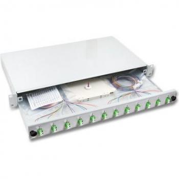 SpliceMaster LC OM5 12‑Pigtail Unit with 6 Coupler Slots