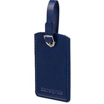 Étiquettes de bagage rectangulaires x2 bleu