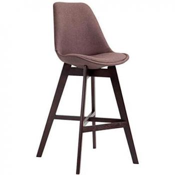 Thekenhocker Cannes Stoffbezug Cappuccino Braun