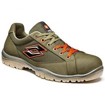 Lotto Sécurité S1P 500 – Chaussures Homme, Vert-Orange (41 EU)