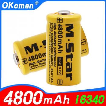 Luminox 4800 mAh 3,7 V – Batería de Linterna LED CR123A