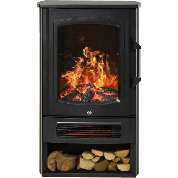 Cheminée Domestique Thémostat Noir 20‑25 m²