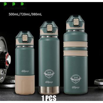 Thermos de sport en acier inoxydable 316, 500 ml
