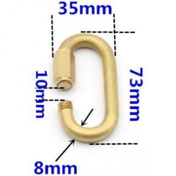 Boucle sécurisée en laiton pour lustre