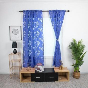 Jacquard Gray Window Curtains 100x130cm