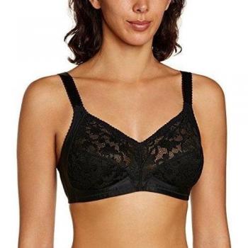 Soutien-gorge sans armatures noir Delicate Doreen pour femmes