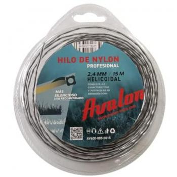 Fil hélicoïdal 2,4 mm Avalon pour débroussailleuse et tondeuse