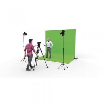 Grüner ChromaKey-Vorhang WENTEX P&D – 590 × 300 cm, 300 g/m²