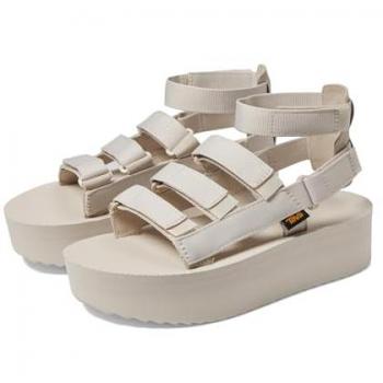 Teva Women's Vegan Birch Flatform Sandals, Beige, Size 9 US / 6 UK
