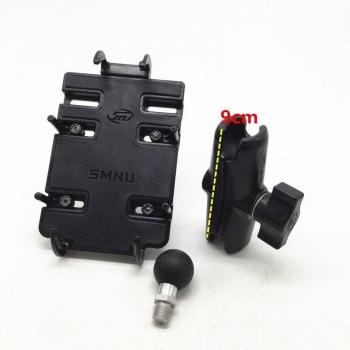 Soporte para teléfono móvil con base de bola de 1 y brazo doble