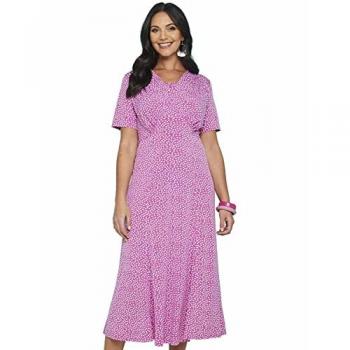 Vintage Spot Print A‑Line Dress – 46 Tall
