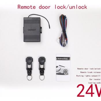 24V Remote Control Keyless Entry for Trucks with Alarm