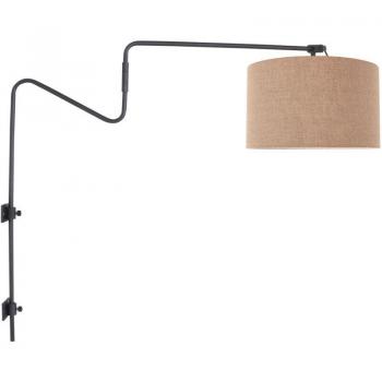 Lampada Pendente Linstrom Nero Lino-Metallo